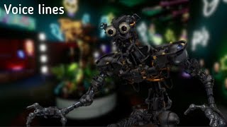 Glamrock Endoskeleton all voice lines with subtitles [upl. by Elleunamme]