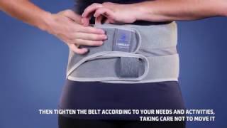 Thuasne  Lombax Original Lumbar belt  Fitting video [upl. by Carlotta]