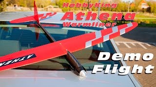 HobbyKing Athena CF  Balsa Warmliner  Demo Flight  OEM Contest Hobby [upl. by Schofield]