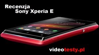 Sony Xperia E  Recenzja smartfona PL [upl. by Alcot]