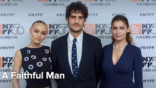 Louis Garrel Laetitia Casta amp LilyRose Depp on A Faithful Man  NYFF56 [upl. by Adele]