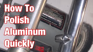 How To Polish Aluminum Quickly With A Buffing Wheel for CHEAP [upl. by Rutra989]