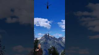 Helicopter Log Pickup  Extreme Precision at Work youtubeshorts shortsfeed viral shortsvideo [upl. by Reiner627]