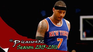 Carmelo Anthony Highlights vs Nets 22Pts6Ast7Reb  2016 02 19 [upl. by Sonni313]