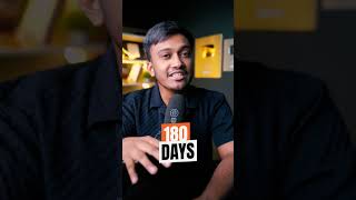 DARE to take up THE 180 DAYS CHALLENGE shortsindia millionairemindset viralvideo [upl. by Shaver]