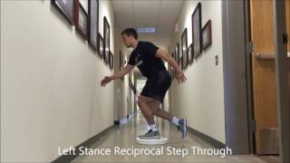 Resilient Performance PT  Left Stance Reciprocal Step Through [upl. by Yntirb]