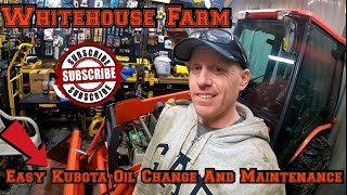 Kubota Tractor OilFuel Filter Change And Maintenance [upl. by Nnyleuqaj]