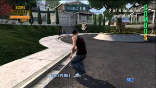 Tony Hawks Project 8  Suburbia Classic Goal Sick Run [upl. by Enirhtac]