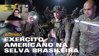 MILITAR AMERICANO REAGE AO TREINAMENTO NA SELVA EUA  BR [upl. by Zandra]