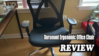 Duramont Ergonomic Office Chair  Review 2022 [upl. by Adnylg]