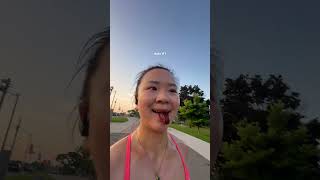 lets run a half marathon 🏃🏻‍♀️🧂🍉marathon marathontraining longrun running halfmarathon [upl. by Lenzi]