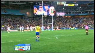 Nathan Hindmarshs last moment in the NRL [upl. by Elleda612]