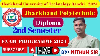 2nd semester1st year Exam DATE 181024 jharkhandpolytechnic2024diplomajutranchiquestionsbank [upl. by Ejroj]