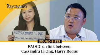 PAOCC on link between Cassandra Li Ong Harry Roque [upl. by Eilime688]