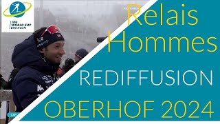 BIATHLON 20232024 RELAIS HOMMES OBERHOF 2024 [upl. by Nika]