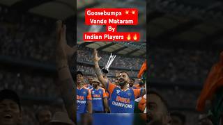 Indian players singing Vande Mataram Goosebumps 💥 viratkohli rohitsharma t20worldcup2024 viral [upl. by Hut]