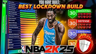 THE BEST COMP LOCKDOWN BUILD ON NBA 2K25  ALL LEGEND BADGES AND UNLIMITED STOPS [upl. by Renfred]