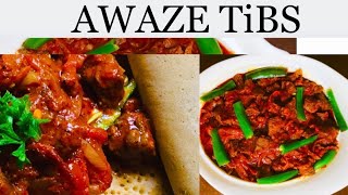 AWAZE Tibs  Tasty Beef Tibs  Tasty Ethiopian Recipe  How To Make AWAZE COOKING SHOW  EBS [upl. by Guillaume]