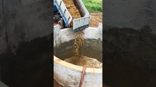 CHICKEN MANURE DUMPING INTO THE MIXING TANK [upl. by Kato]