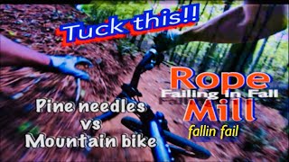 Top MTB mistakes  Dont tuck the front wheel  Mountain biking in Fall  Rope Mill bike trails GA [upl. by Aitnas259]