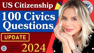 2024 100 civics questions and answers 2008 version [upl. by Shipley]