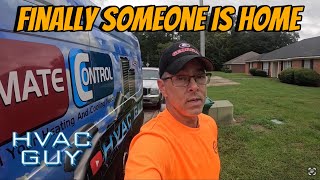 Thermostat Had Been Hanging Off The Wall hvacguy hvaclife hvactrainingvideos [upl. by Adnolahs]