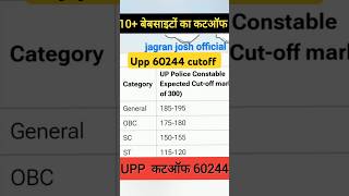 👉Upp re exam cutoff 2024  Upp constable cutoff shorts  Upp cutoff 2024 uppcutoff uppolice [upl. by Adnalro600]