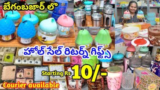 begum bazar wholesale return gifts with price  crockry return gifts  returngifts  return gifts [upl. by Nesnej36]