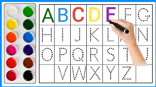 ABC Dotted Tracing  English Alphabet Writing  Alphabet Tracing for Lkg Class Students [upl. by Saidel415]