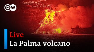 Watch live Cumbre Vieja volcano erupting on La Palma [upl. by Cl192]