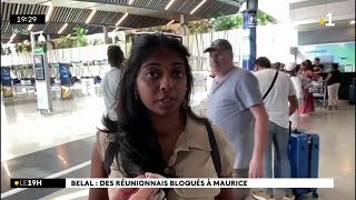 Cyclone Belal à Maurice  les vols ont pu reprendre [upl. by Hendren]