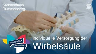 Individuelle Versorgung der Wirbelsäule  GesundheitsTALK Rummelsberg [upl. by Rudelson]