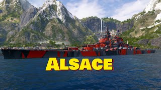 Meet The Alsace Tier 8 French Battleship World of Warships Legends [upl. by Janiuszck]