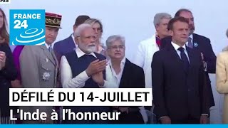 14Juillet  à lhonneur du défilé militaire lInde annonce vouloir plus de Rafale • FRANCE 24 [upl. by Berlyn]