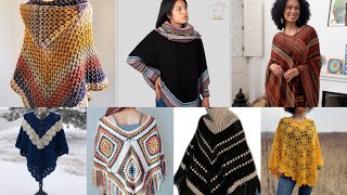 Crochet a Stylish amp Unique Poncho design ideas Winter Special comfortable design for girls quot [upl. by Noivart]