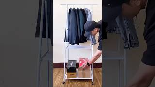 Upgrade your cloth hanger with this Triangular Coat Rack clothesorganizer [upl. by Hersh340]