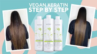 Step by step guide how to use Amazonliss Vegan Keratin Hair Treatment Set 338 oz [upl. by Niret]