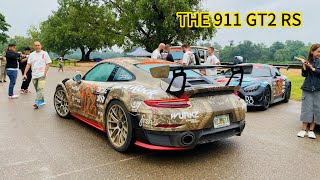 Porsche 911 GT2 RS Rolling at Angkor Wat  WalkAround 4K [upl. by Oivaf]