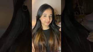 I coloured my hair Golden Brown in just ₹49 😍😍  Jasmin Kaur 🌸 [upl. by Keiryt]