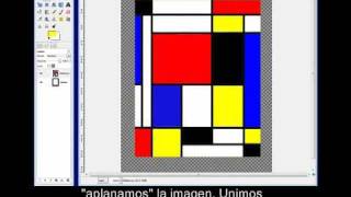 Mondrian con GIMP [upl. by Gibb]