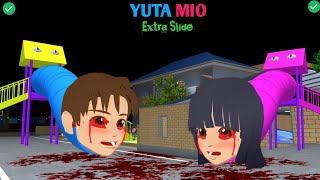 YUTA MIO Exe Extra Slide 😱  SAKURA School Simulator Horror Drama 👺 [upl. by Arikahc]