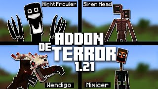 Los MEJORES ADDONS de TERROR para MINECRAFT BEDROCK 121 [upl. by Notgnirra633]