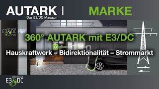 360° AUTARK mit E3DC Hauskraftwerk – Bidirektionalität – Strommarkt [upl. by Allenad]