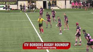 ITV BORDERS RUGBY ROUNDUP  25923  MELROSE v AYR [upl. by Inimak]