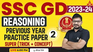 SSC GD 202324  SSC GD Reasoning by Atul Awasthi  SSC GD Reasoning Previous Year Practice Paper 2 [upl. by Seve]