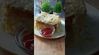 Breakfast Recipe for Hostel Life just in 10 minutesBread Omletteyoutubeshorts [upl. by Idoj]