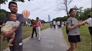 Beautiful park for a walk in Shenzhen China [upl. by Tamiko722]