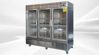 Commercial Beverage Refrigerator Display Fridge Merchandiser Drink Cooler Adjustable Shelves 83rg [upl. by Anitnatsnoc]