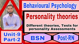 THEORIES OF PERSONALITYUnit9 part2BPsychologyPersonality Assessment BSNPostRN [upl. by Ylenats]