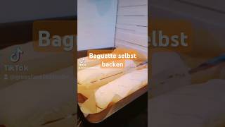 Baguette backen rezeptidee fluffig backen food Brot selbermachen [upl. by Ttesil734]